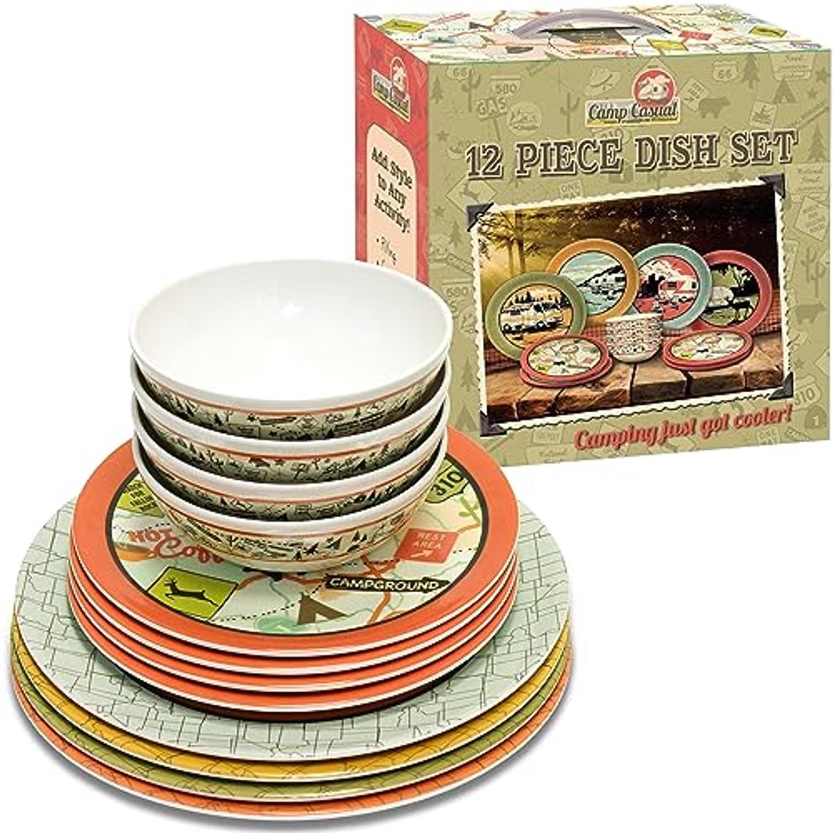 12-delig Servies Set - Ideaal voor Gezellig Eten