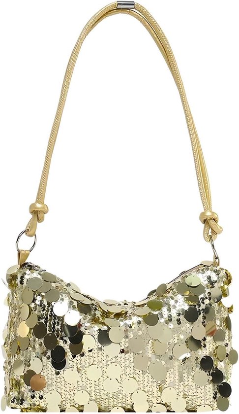 APOMOONS Glittertas voor dames, avondtas, clutch goud met afneembare ketting, bruidshandtas met ritssluiting, diamanten, elegante bruidstas, schoudertas voor avond, gala, bruiloft, feest, banket