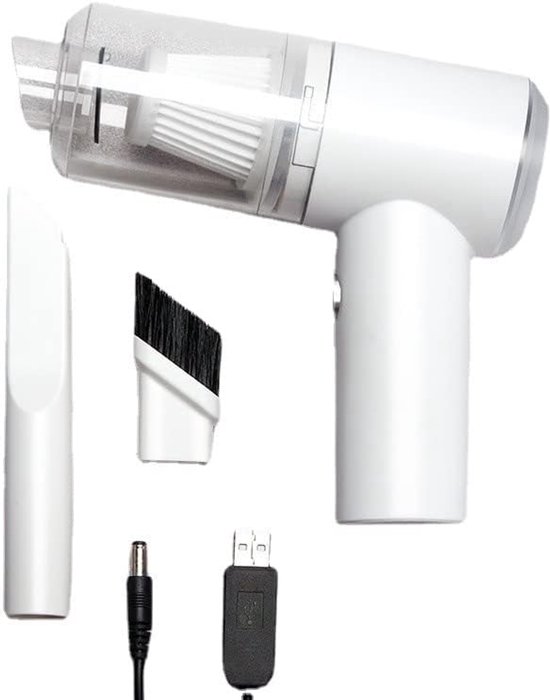 Draadloze Mini Oplaadbare Handstofzuiger 120W - Ideaal voor Auto, Huisdieren en Bureau