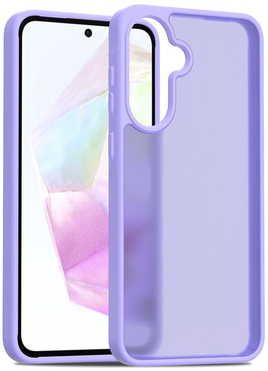 Solidenz Frosted - Hoesje geschikt voor Samsung A56 / A36 Hoesje - Lavendel
