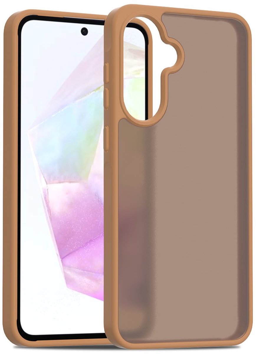 Hoesje geschikt voor Samsung A36 / Samsung A56 Hoesje - Solidenz Frosted - Desert Titanium