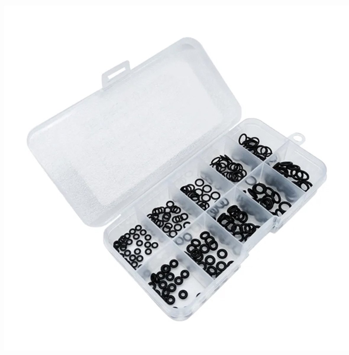 O-Ring Assortimentsset – 250 Stuks – Rubber Dichtingsringen Zwart – 1 mm & 1.5 mm Dikte – Voor Auto, Sanitair & Luchtgereedschap