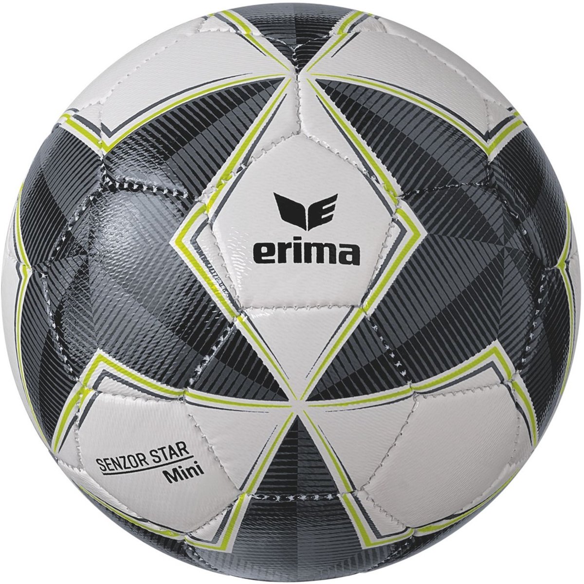 Erima Senzor Star Match Minibal - Zwart / Grijs | Maat: 00