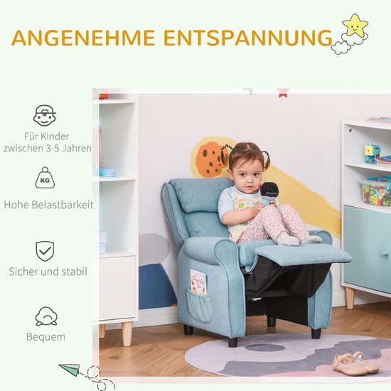 Kinderbank - - verstelbaar en comfortabel - blauw — afbeelding 5