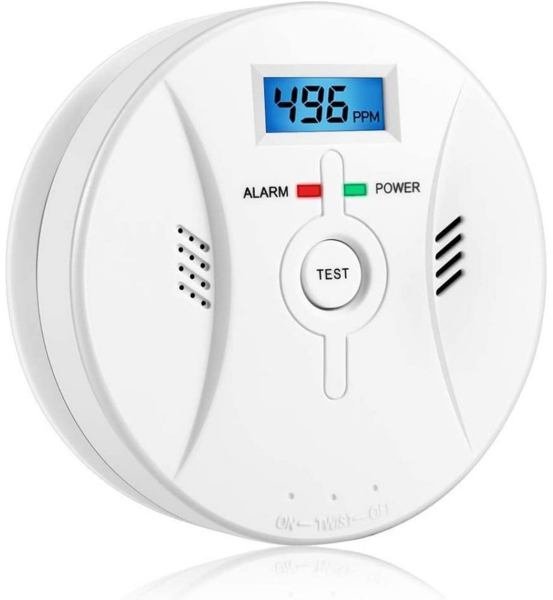 EXCITAT Koolmonoxidemelder met LCD-scherm - CO-detector - Luid 85 dB alarm Koolmonoxidemelder - met koolmonoxidesensor - Werkt op batterijen (batterijen niet inbegrepen) - 1 artikel