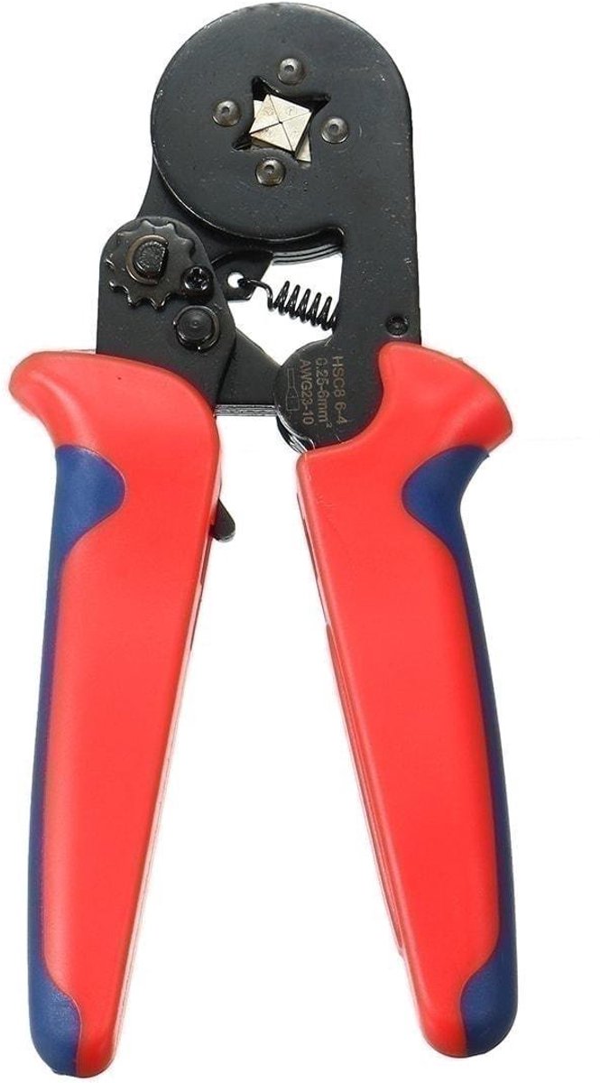 krimptang voor connectoren adermondstukken en elektrische terminals - 0,25 mm2 - 10 mm2