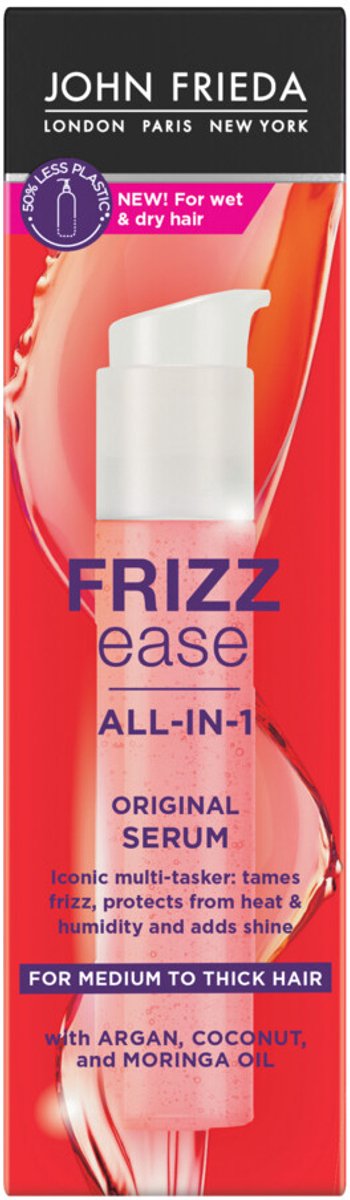 John Frieda - Frizz Ease Original Serum - 4 x 50 ml - Voordeelverpakking