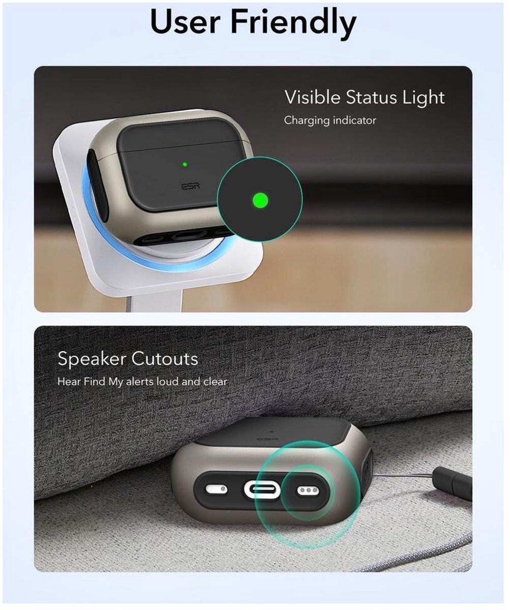 Esr Orbit Halolock Hoesje Voor Apple Airpods Pro 3 Magsafe Bescherming – foto 4