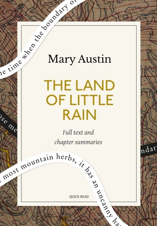 The Land of Little Rain: A Quick Read edition - cover