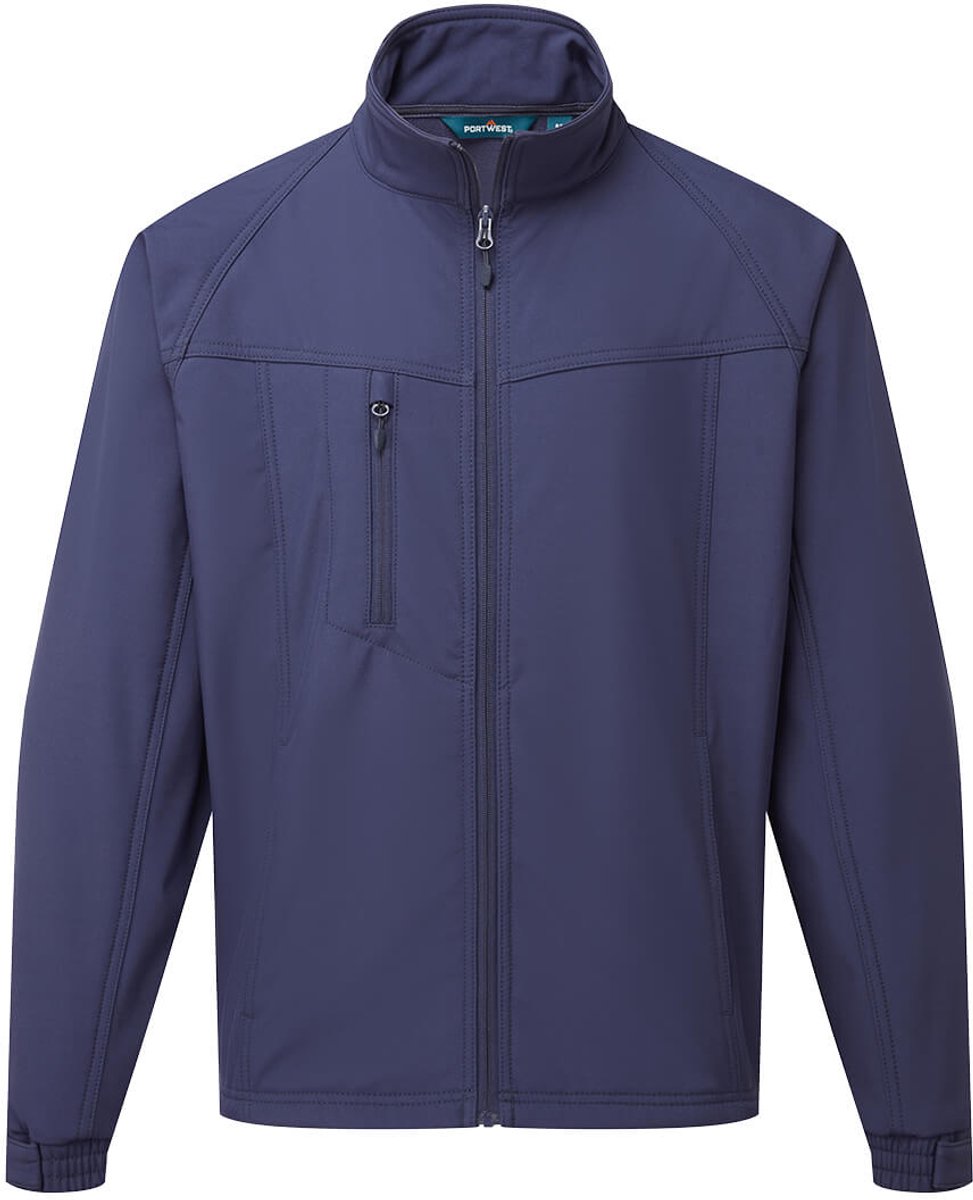 Portwest Oregon Softshell Jas voor heren (3L) TK40 - Marine - S
