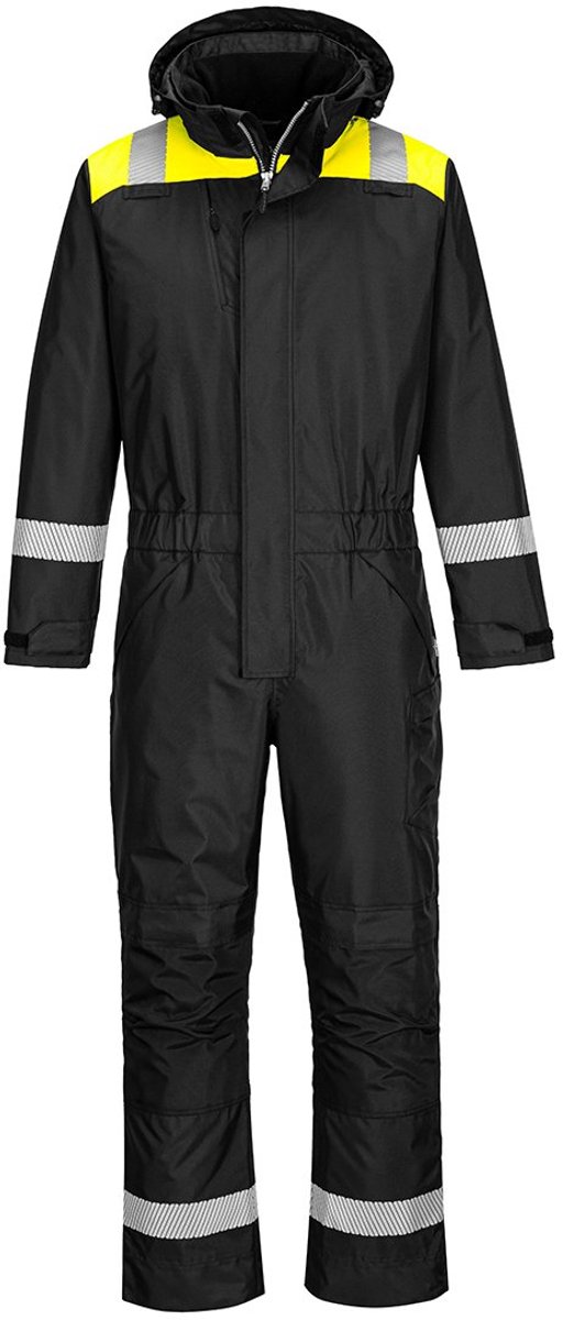 Portwest PW3 Winteroverall PW353 - Zwart/Geel - XXL