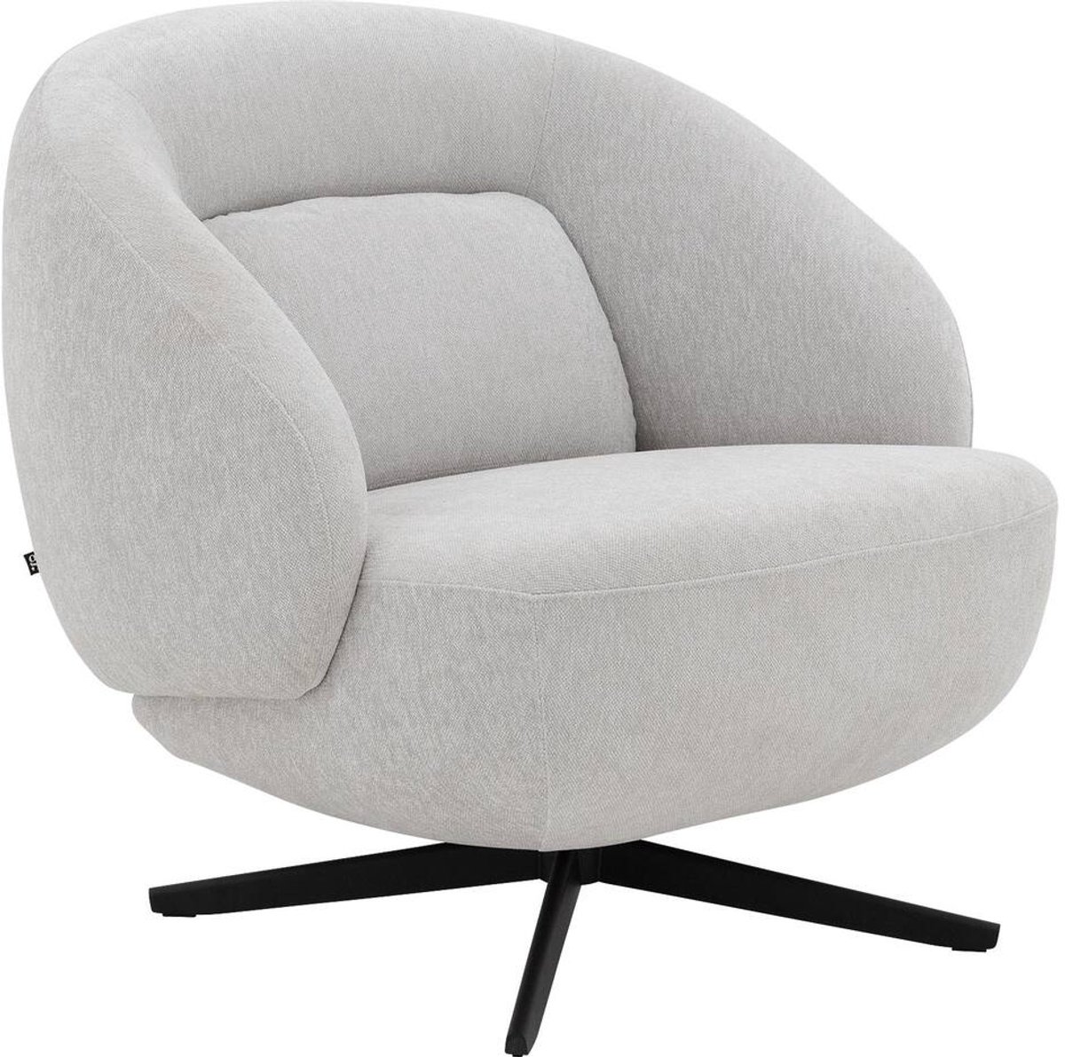 Goossens Fauteuil Saar - Stof - Beige