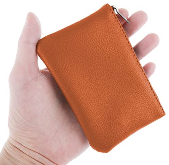 Aucuu Lederen Portemonnee Kaarthouder Sleutelhoesje Voor Vrouwen - Mini Met 3 Compartimenten en Sleutelhanger, Klein en Lichtgewicht, Gemakkelijk Te Dragen, 12 x 8 cm