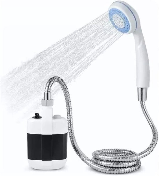 APP LIFE Portable Camping Shower with Electric Battery, Garden, Outdoor, Car, with Rechargeable Batteries and Integrated Battery,Normal,Orange