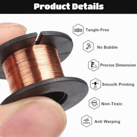5pcs 0.1mm magnetic cable enameled copper wire welding wire, length 12m — afbeelding 2