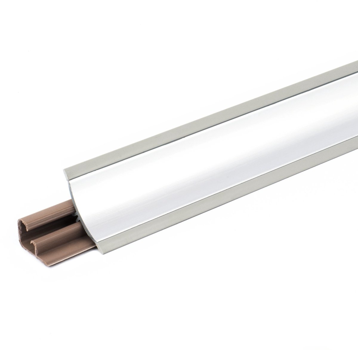 DQ-PP 2,5 m HOEKLIJST - Aluminium - 23 x 23 mm - PVC - GRATIS schroeven - Keukenlijst Werkblad Afwerkingslijst Lijst Keuken Keukenafwerkingslijst Wandafwerkingslijst Tafelbladlijst
