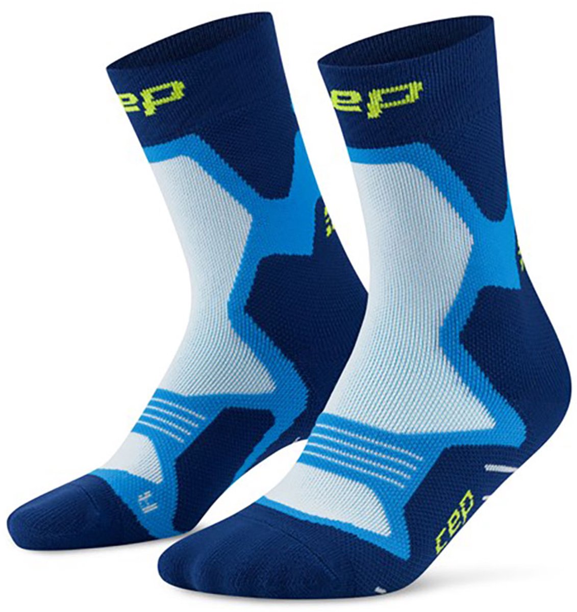 CEP Compressie Sokken Kort Amortiserend Unisex Blauw