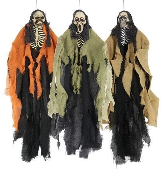 Decoraciones de Halloween Esqueleto Estacas 3 piezas Horrible Cosplay Ground Bre