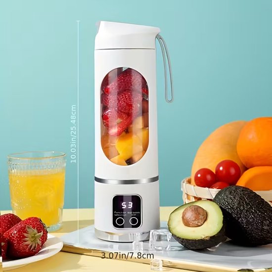 Oplaadbare Draagbare Snoeier en Handheld - Makkelijk Schoon te Maken, Perfect voor Smoothies, Milkshakes & Verse Fruitdranken van Merkloos — afbeelding 5
