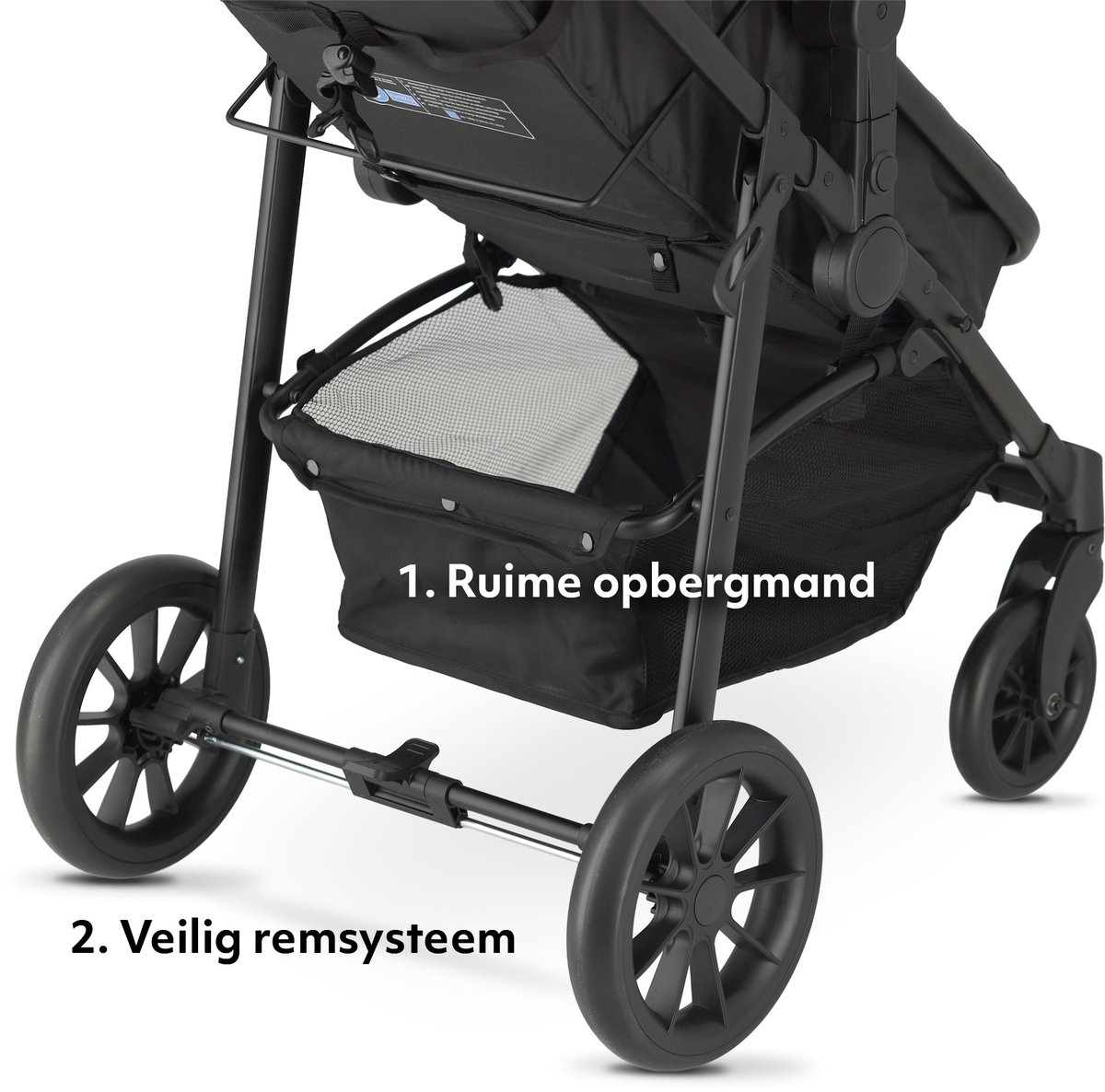 Mooiys Kai 3-in-1 Reissysteem Kinderwagen - afbeelding 3