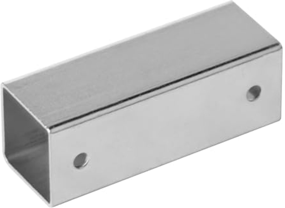 12 STKS 1" X 1" Vierkante Buis Koppeling - Gegalvaniseerde Stalen Connector voor Kettinghek en Vangrail