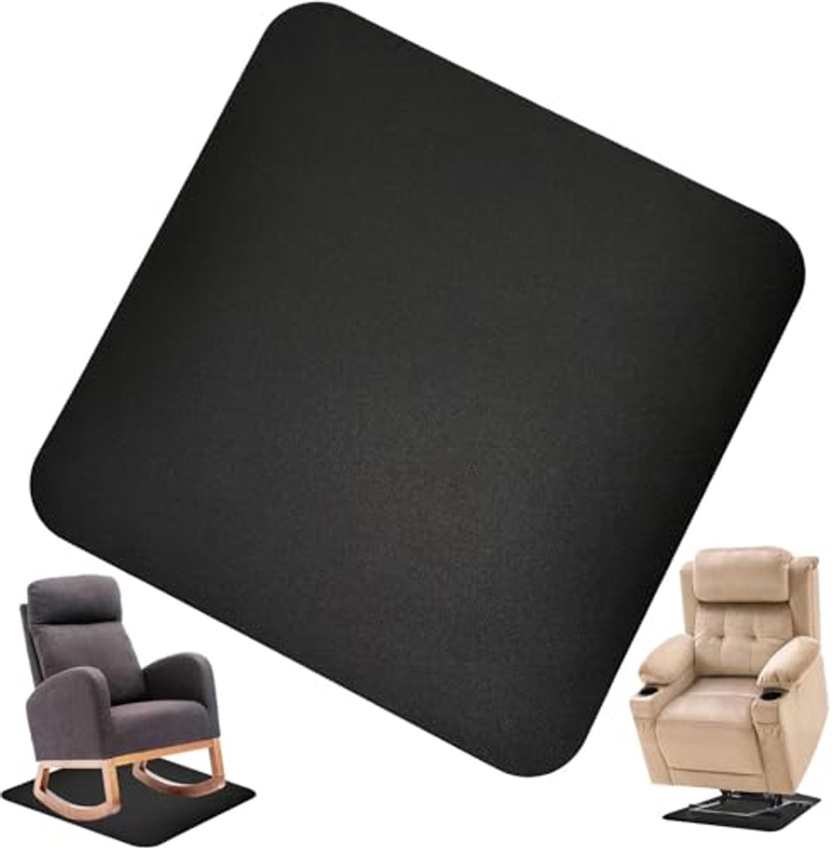 Antislip meubels protectors voor hardhouten vloeren | Draaibare fauteuilmatten | Meubelpad