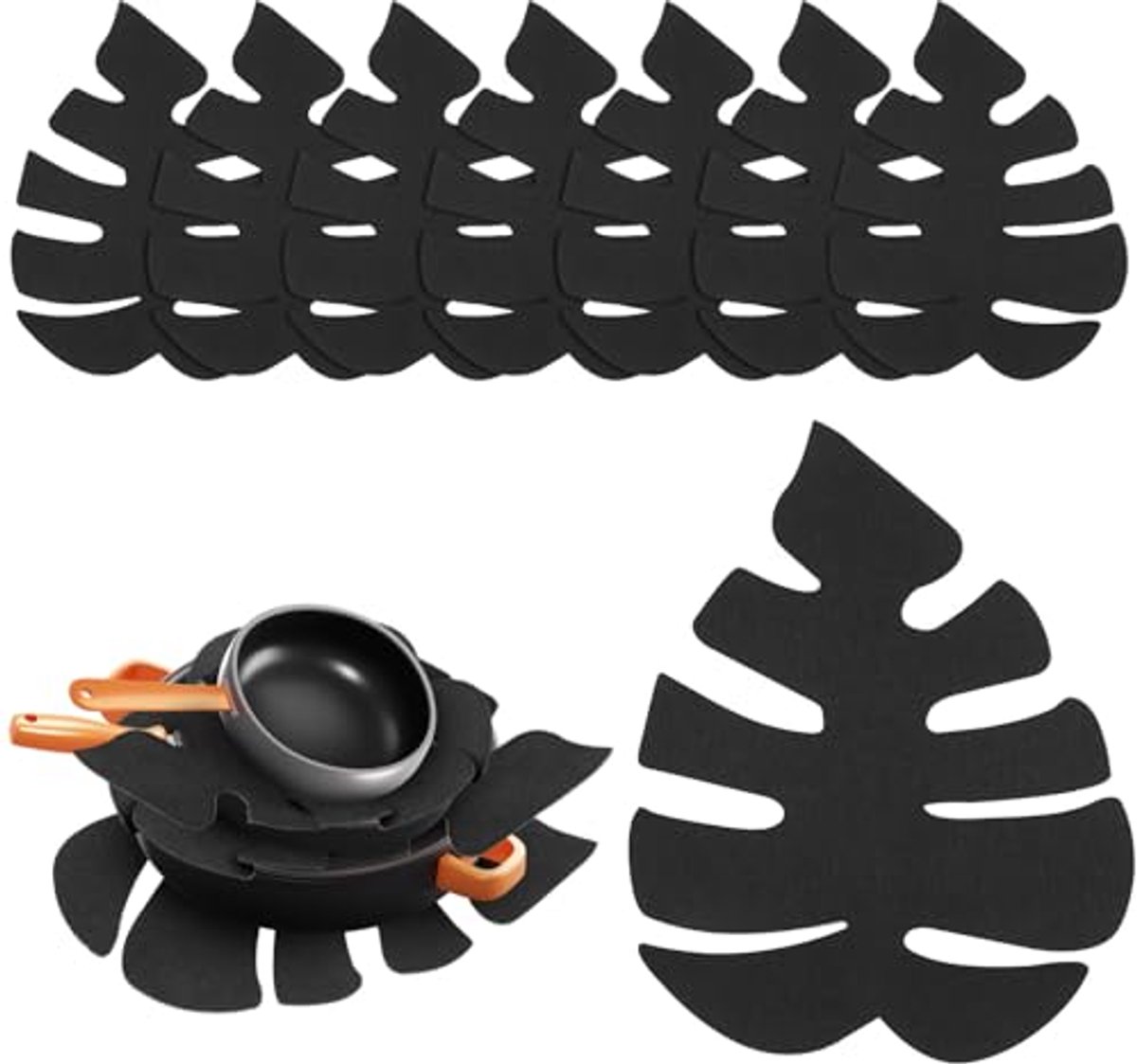Pannenbeschermers 8 Stuks - Krasbestendig en Multifunctioneel