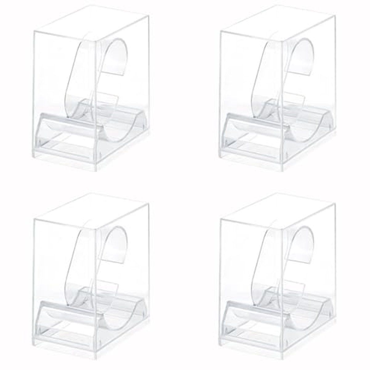 4 stuks transparante horlogestandaard van acryl voor horloge en armband