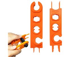 2 stuks zonneconnectorsleutels, professionele MC4-connectortool met spannerontwerp, snelspankabelsleutel voor zonnepanelen, montage/demontage van draden en stekkers