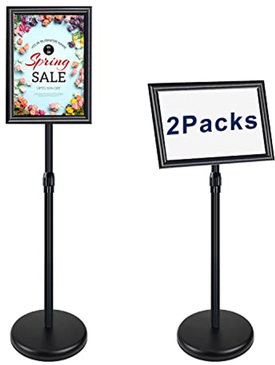 Verstelbare A4 Posterstandaard - Hoogte & Hoek Instelbare Displayhouder voor Evenementen