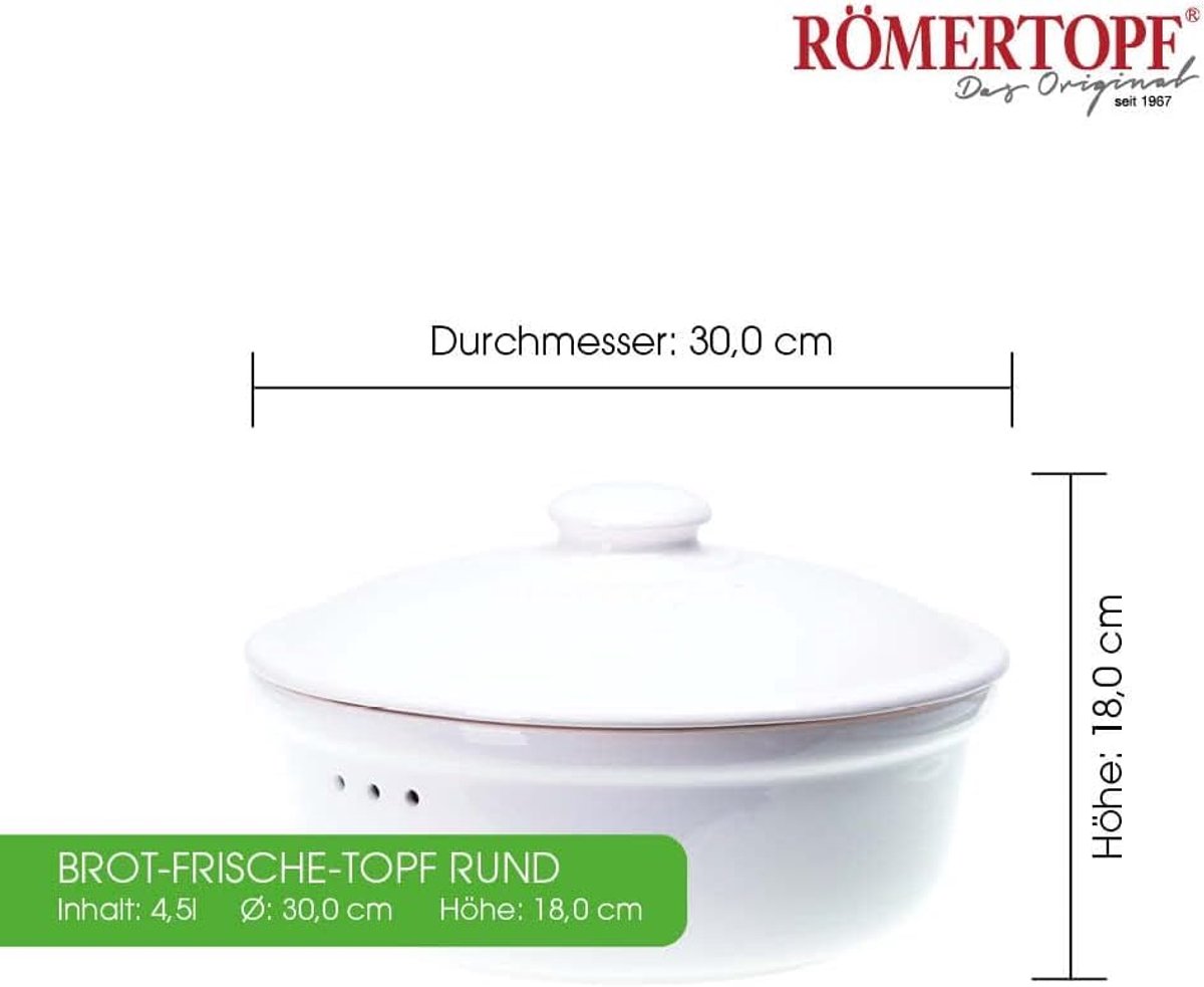 Ronde Broodpot van Keramiek Ø 30 cm - Ideaal voor Vers Broodbehoud