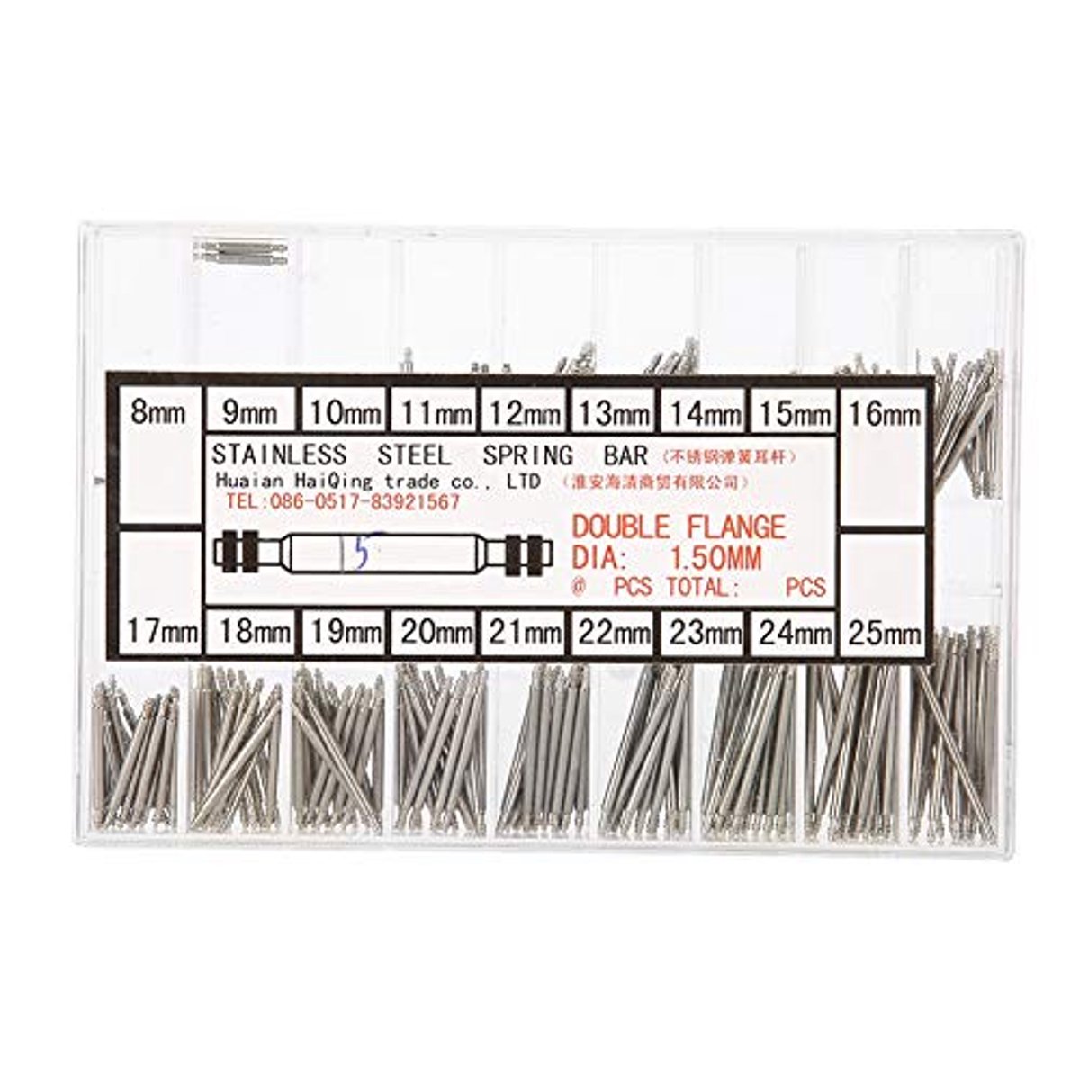 270 Stuks Veerstaafjes Horlogebandje 8-25 mm - Horlogemakersgereedschap