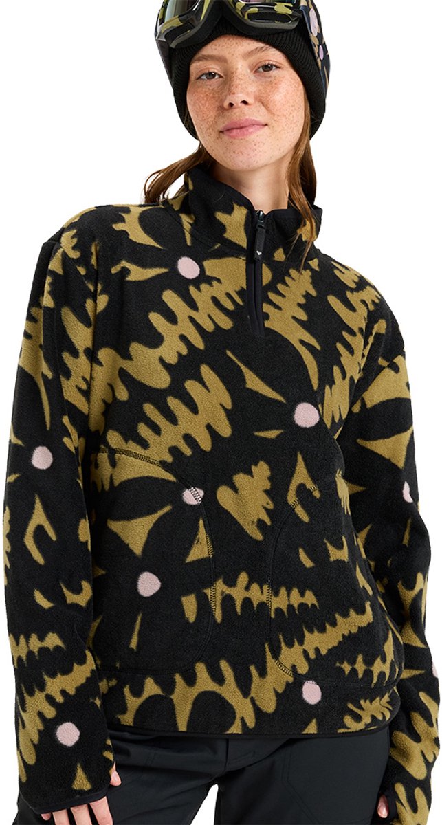 Roxy Moonrising Sweatshirt S Vrouw Fennel Seed Big Flower Rg