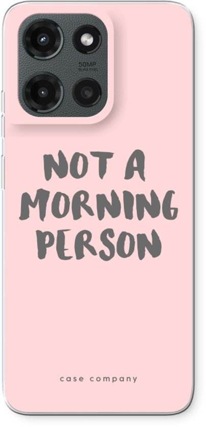 Case Company® - Coque compatible avec Motorola Moto G (2025) - Morning person - Coque souple - Protection intégrale et bords de l'écran