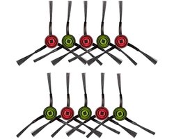 (10 stuks) N10 Zijborstel Vervangende Onderdelen voor Robot Vacuüm Ecovacs DEEBOT OZMO N10 N10 Plus 920 950 T8 AIVI Max T9 T5 N5 N7 N8+ N8 Pro N8 Pro DX55 DX93 DJ65 Zijborstels 5 paar.