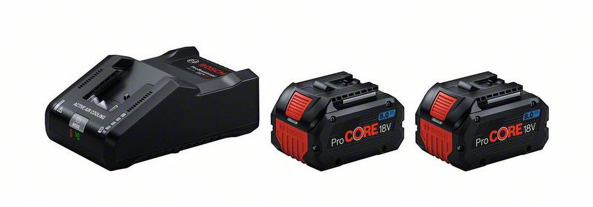 Bosch startset 2x ProCORE18V 8.0 Ah + GAL 18V-160 - 1600A02T5P