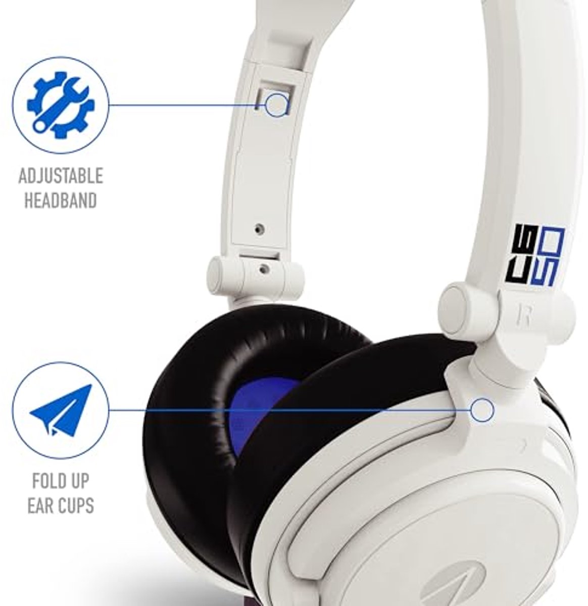 Gaming Headset voor Meerdere Platforms - Opvouwbaar met 40mm Luidsprekers, Compatibel met Xbox, PS4/5, Switch, PC en Mobiele Apparaten