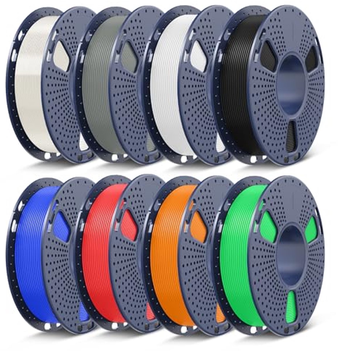 Veelkleurig PLA Filament voor 3D-printer - 1,75 mm, 2 kg, 8 Kleuren
