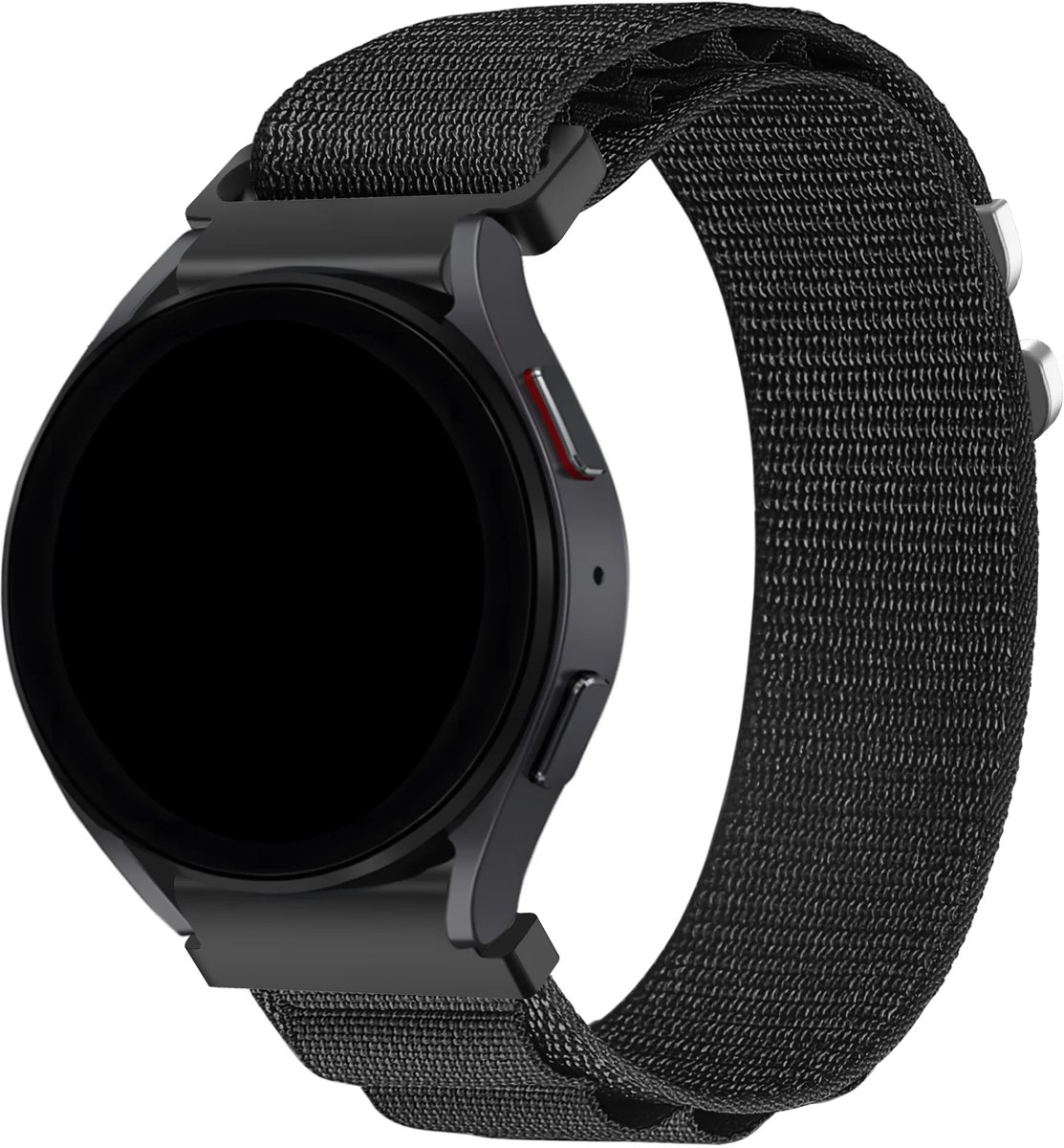 Bandz Alpine Nylon Bandje – Duurzaam, ademend & comfortabel – 22mm – Zwart – geschikt voor Garmin Vivoactive 4 / Venu 2 / Venu 3 / Venu 4 / Forerunner 255 / 265 / 570 (47mm)