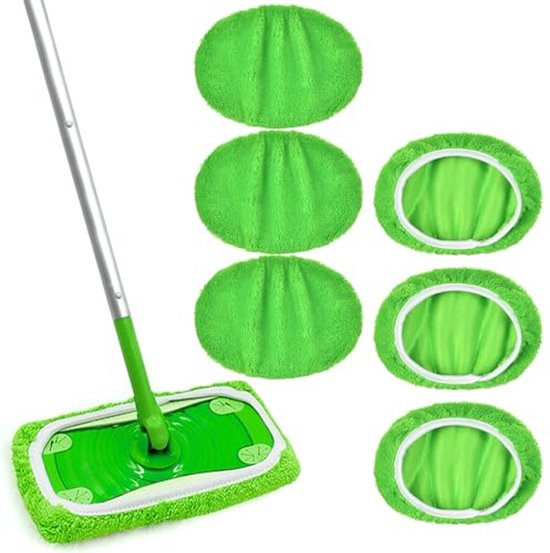 KEEPOW 8 Stück für Swiffer Bodenwischer Nass, Waschbar für Swiffer Feuchte Bodentücher