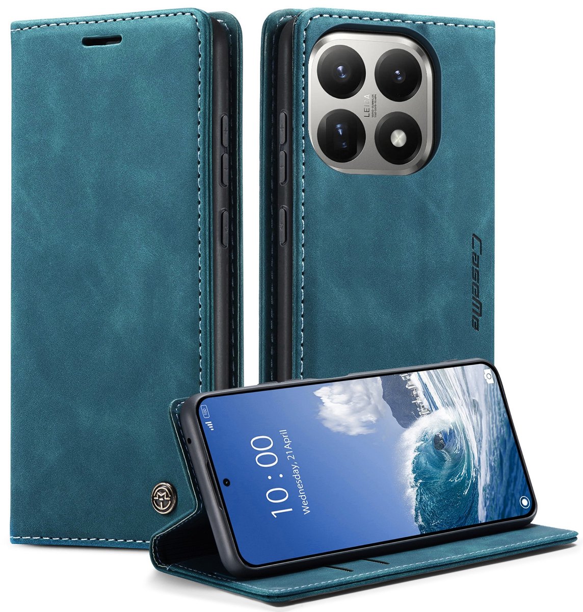 CaseMe Hoesje - Geschikt voor Xiaomi 15T Hoesje - CaseMe 013 Book Case - Blauw