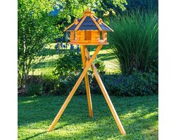 Vogelhuisje met Bitumen Shingles en Voedersilo - Perfect voor Tuin en Balkon