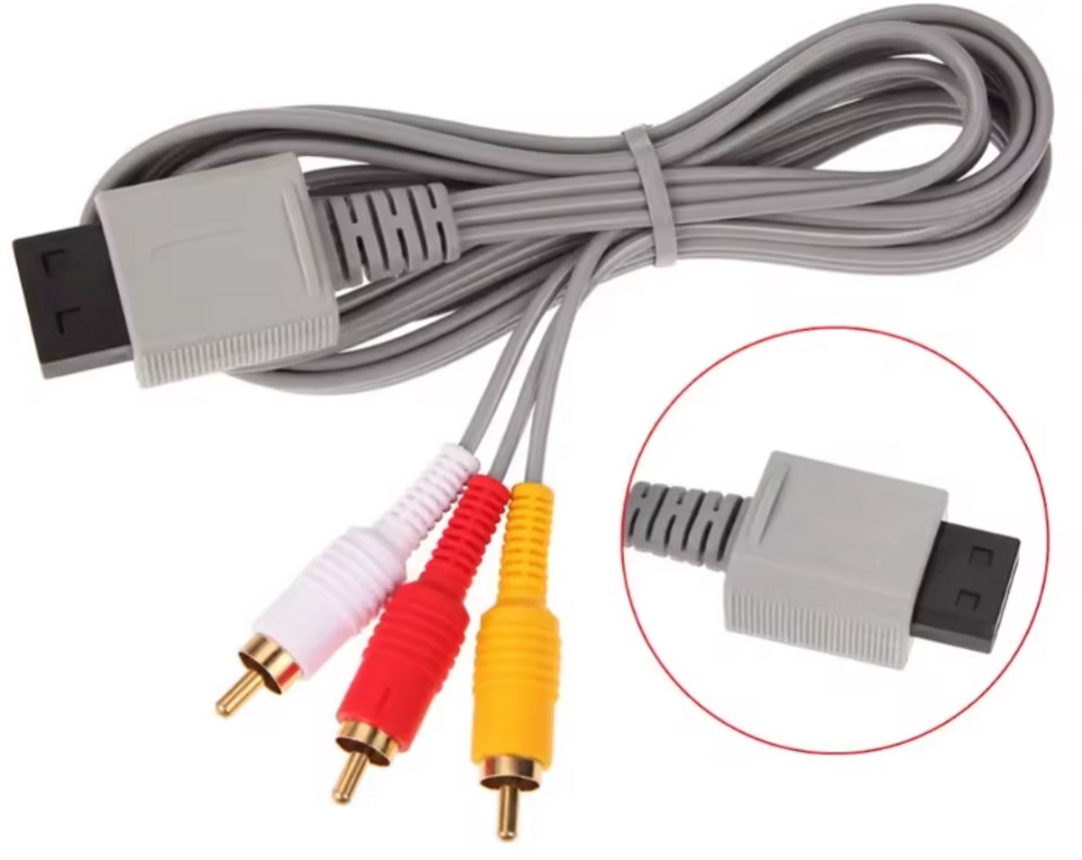 New Age Devi - AV Kabel geschikt voor Nintendo Wii met de 1.8m Component AV Kabel - Scherpste Video Output voor Ultieme Gaming!