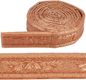 Allecto plus - Bordure de papier peint autocollante pour Autocollants, Decor imperméable à DIY , 90 x 3,1 cm, bordure murale flexible en mousse PVC, gaufrage 3D.