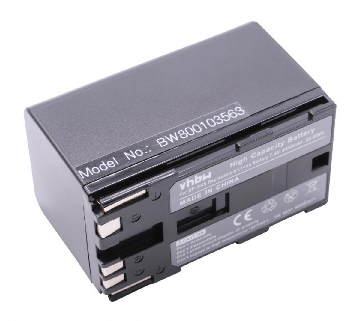 Camera accu compatibel met Canon BP-955 / 4400 mAh
