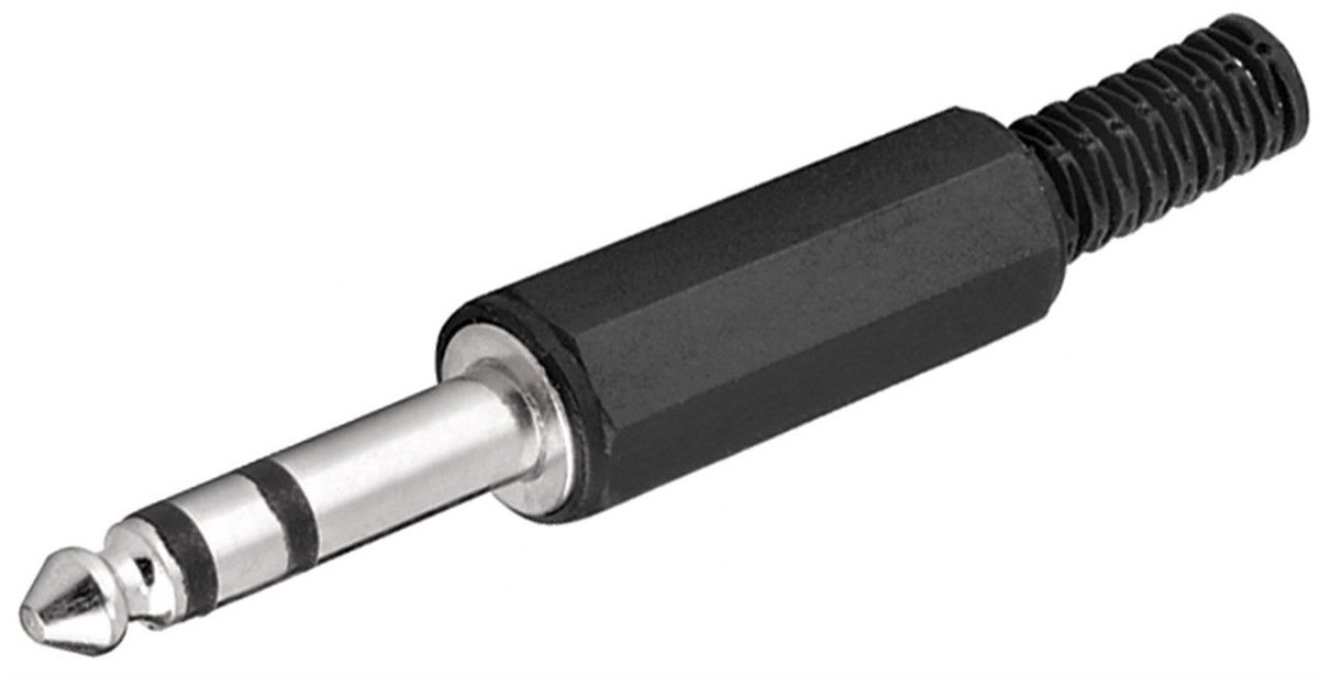 S-Impuls 6,35mm Jack (m) connector - plastic - 3-polig / stereo