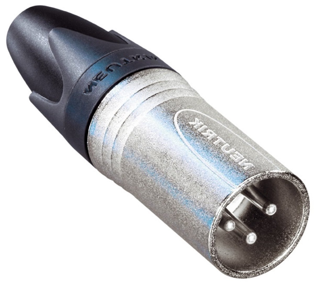Neutrik NC3MXX XLR 3-pins (m) connector / zwart/grijs
