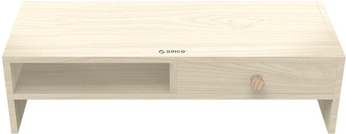ORICO Monitorstandaard met lade en opbergvak - 50x20cm - tot 20kg - ergonomische houding