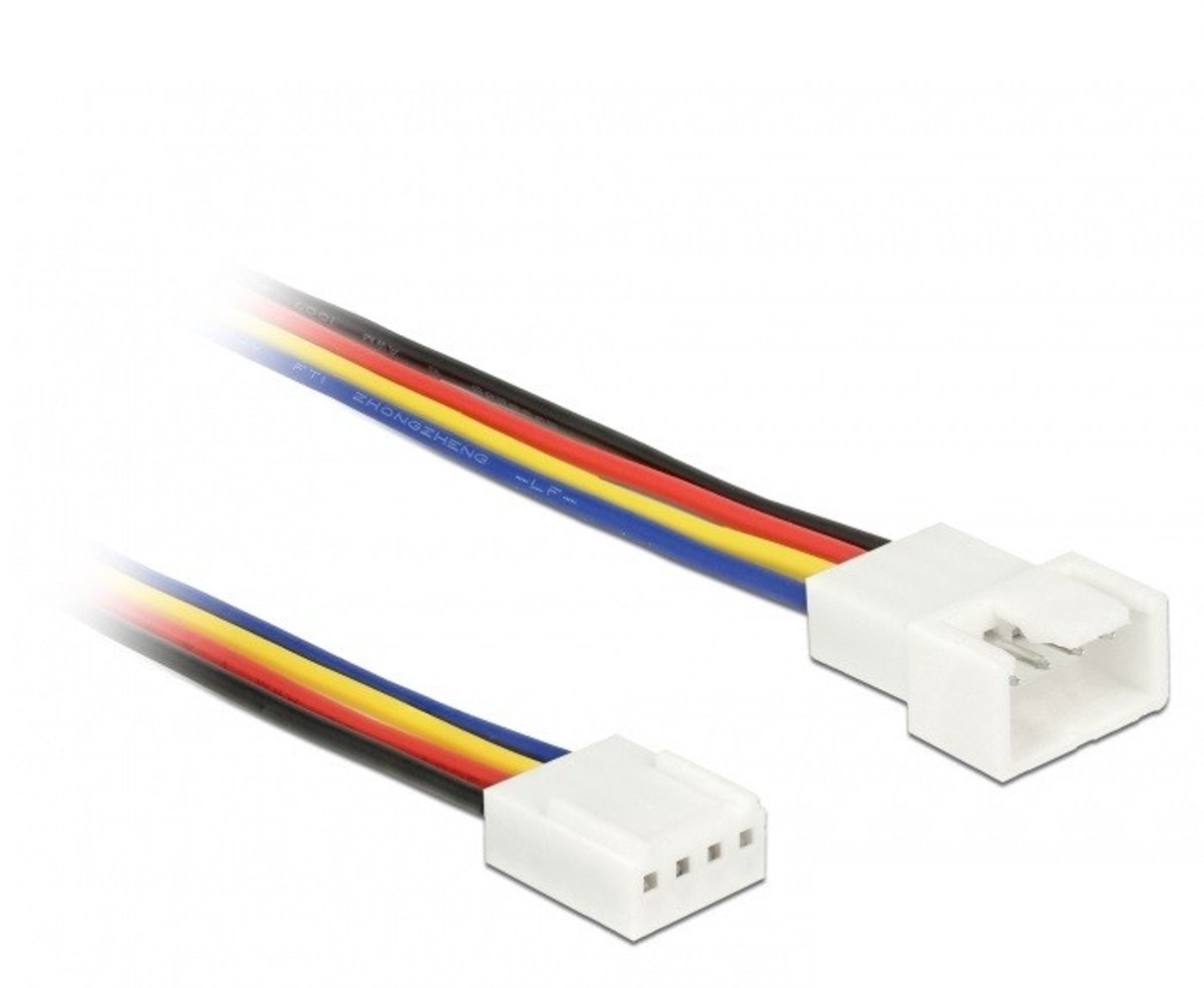 4-pins Case Fan PWM (m) - 4-pins Case Fan PWM (v) verlengkabel - 0,30 meter