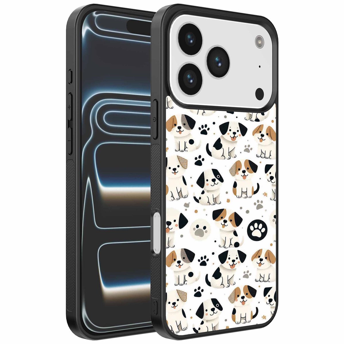 Geschikt voor iPhone 17 Pro Telefoonhoesje met honden opdruk - TPU backcover case dog design - Smartphonica geschikt voor iPhone 17 Pro